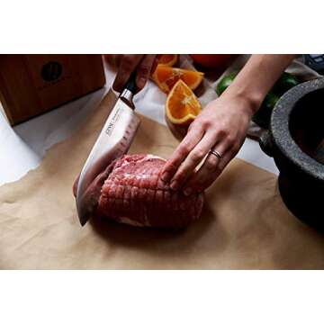 Ginsu Chikara Series Forged 19-Piece Japanese Knife Set, Black - Premium Cutlery Set with 420J Stainless Steel Kitchen Knives and Bamboo Block