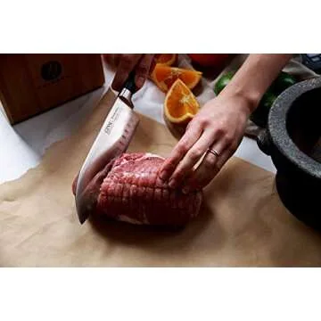 Ginsu Chikara Series Forged 19-Piece Japanese Knife Set, Black - Premium Cutlery Set with 420J Stainless Steel Kitchen Knives and Bamboo Block