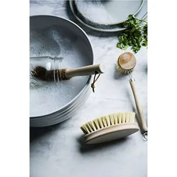 UBae Sisal Brush Set - 4pcs Kitchen Cleaning Brushes