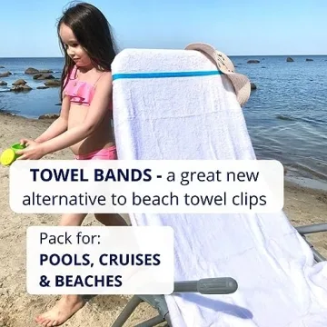 Durable Silicone Towel Bands for Beach Pool Cruise Chairs