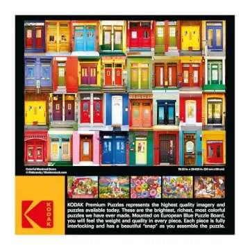 RoseArt - Kodak Premium - Colorful Montreal Doors - 1000 Piece Jigsaw Puzzle for Adults