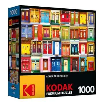 RoseArt - Kodak Premium - Colorful Montreal Doors - 1000 Piece Jigsaw Puzzle for Adults