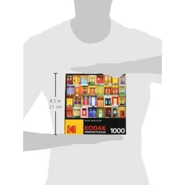 RoseArt - Kodak Premium - Colorful Montreal Doors - 1000 Piece Jigsaw Puzzle for Adults