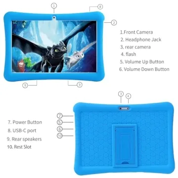 niuniutab Kids Tablet 10 inch Android 4GB RAM 64GB for Kids