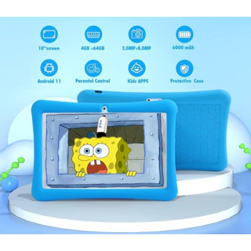 niuniutab Kids Tablet 10 inch Android 4GB RAM 64GB for Kids