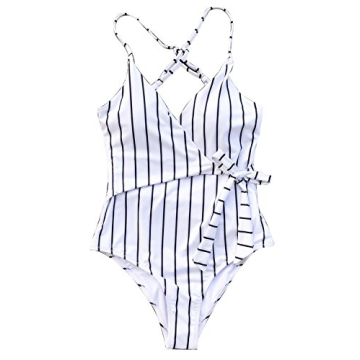 CUPSHE Stylish One Piece Wrap Tie Swimwear for Women