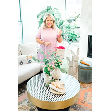 Mud Pie Paulownia Bunny Trays, small 16 1/4" x 10" | large 23" x 14", Tan