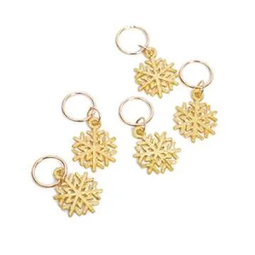 Ryalan 80 Pieces Hair Jewelry Rings Aluminum Hair Accessories Dreadlocks Metal Hair Cuffs Decorations Pendants for Passion Twist Crochet Braiding Hair