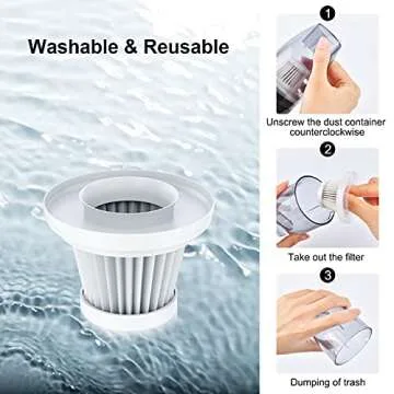 UPFOX Cordless Handheld Vacuum Cleaner for Home and Car