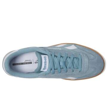 Reebok Unisex Smash Edge Sneaker, Soft Slate/White/Gum, 3.5 US Men