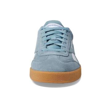 Reebok Unisex Smash Edge Sneaker, Soft Slate/White/Gum, 3.5 US Men