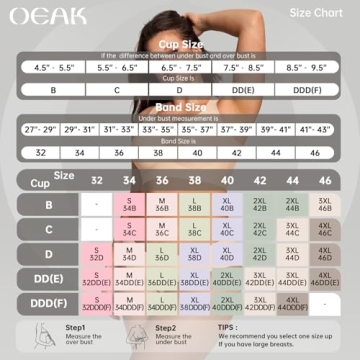 OEAK Wireless Jelly Bra - Comfortable No Underwire Support
