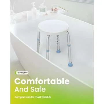 OasisSpace Adjustable Shower Chair for Safety and Comfort
