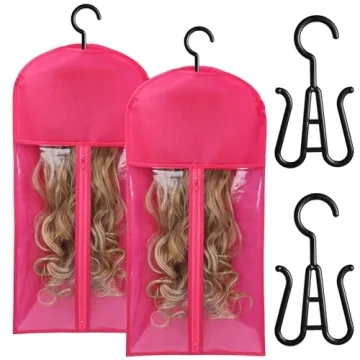 Durable 2PCS Wig Bag Storage with Hanger for All Hair Types
