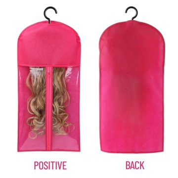 2PCS Waterproof Wig Storage Bags for Easy Traveling