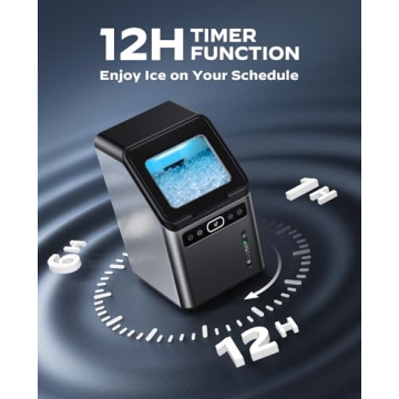 Totnz Nugget Ice Maker - Soft Pebble Ice, Self-Cleaning