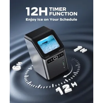 Totnz Nugget Ice Maker - Soft Pebble Ice, Self-Cleaning