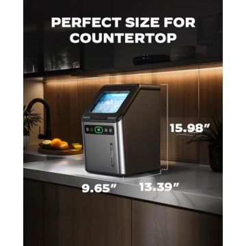Totnz Nugget Ice Maker - Soft Pebble Ice, Self-Cleaning