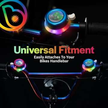 Brightz LED Light Up Bike Bell for Kids & Adults