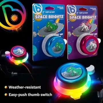 Brightz LED Light Up Bike Bell for Kids & Adults