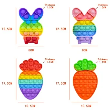 Easter Rabbit Pop Fidget Toys for Kids & Adults