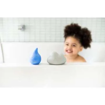 Ubbi Cloud and Droplet Silicone Bath Toys for Toddlers