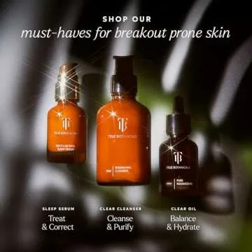 True Botanicals Clear Nourishing Cleanser | Gently Moisturizes & Refreshes Dry Skin | Oily & Sensitive Skin Types | Dermatologist Tested, All Natural, Vegan, Clinically Proven | 4 fl oz | 118 ml