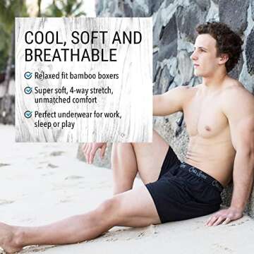 Chill Boys Men's Cool & Breathable Bamboo Boxers