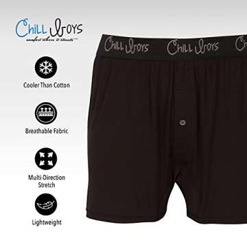 Chill Boys Men's Cool & Breathable Bamboo Boxers