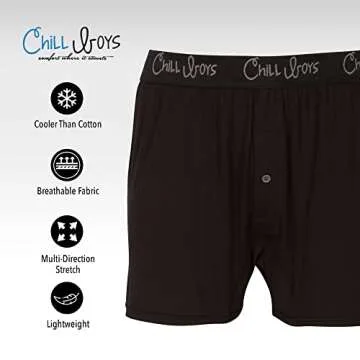 Chill Boys Men's Cool & Breathable Bamboo Boxers