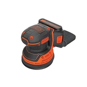 BLACK+DECKER 20V MAX Orbital Sander, Cordless, 12,000 OPM, 2 Sandpaper Sheets, Battery and Charger Included (BDCRO20C)