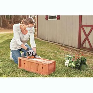 BLACK+DECKER 20V MAX Orbital Sander, Cordless, 12,000 OPM, 2 Sandpaper Sheets, Battery and Charger Included (BDCRO20C)