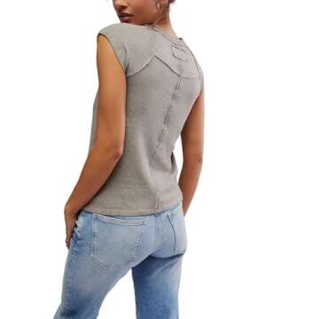 Free People Women's Riley Tee - Versatile and Breathable Chic Top