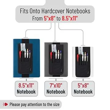 Mr. Pen Adjustable Elastic Band Pen Holder for Notebooks