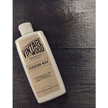 Cerusing Wax for Vintage Furniture Restoration | Quick Dry