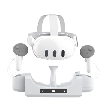 ZLiT Oculus Quest 3 Fast Safe Charging Dock White