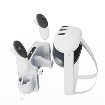 ZLiT Oculus Quest 3 Fast Safe Charging Dock White