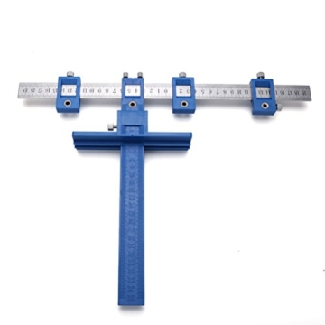 TOURACE Cabinet Hardware Jig - Precision Drill Guide for Knobs & Pulls
