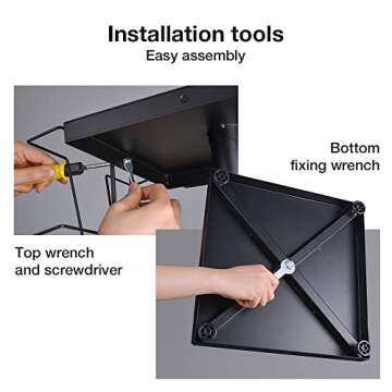 Kroey Rotating Brochure Display Stand with 36 Pockets