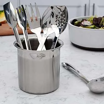 All-Clad Specialty Kitchen Gadget Set - 5 Piece Stainless Steel Tools with Caddy