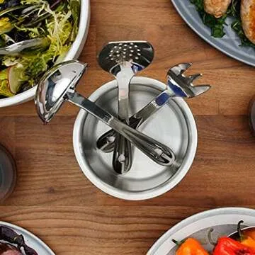 All-Clad 5-Piece Kitchen Tool Set with Caddy | Stainless Steel