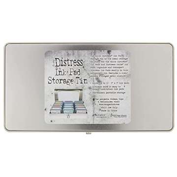 Tim Holtz Distress Ink Pad Tin for Stylish Craft Storage