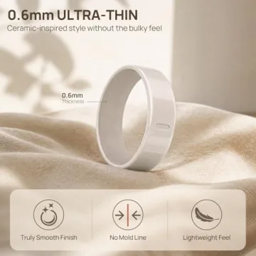 Ceramic-Look Oura Ring Cover 2 Pack for Gen 4/3