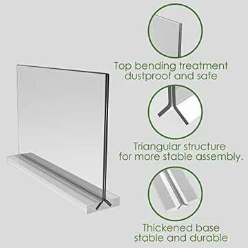 newnewshow Double-Sided Acrylic Sign Holder for Displays