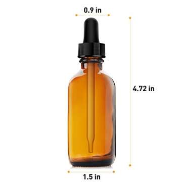Buy Yesker Amber Glass Bottles with Dropper – Pack of 6