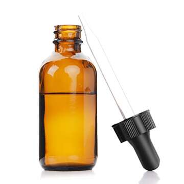 Buy Yesker Amber Glass Bottles with Dropper – Pack of 6