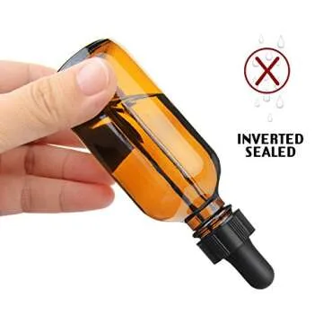 Buy Yesker Amber Glass Bottles with Dropper – Pack of 6