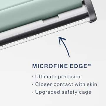 DERMAFLASH LUXE+ Sonic Dermaplaning Tool for Face Peach Fuzz Removal, Anti-Aging & Exfoliation, Seafoam