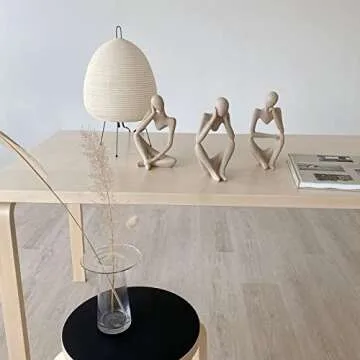 Stylish Sandstone Resin Thinker Sculpture Home Decor