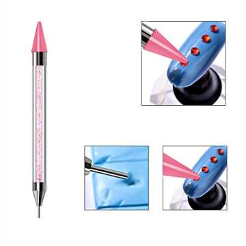 Tovip Dual-Ended Nail Rhinestone Picker for Art Use